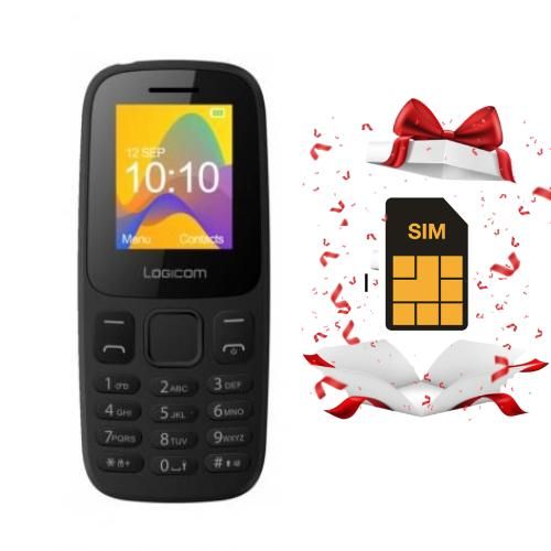 Logicom TELEPHONE PORTABLE Posh 182 Le mobile 1,77" rester en veille jusqu’à 150 heures + carte sim